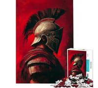 Rompecabezas para Adultos de 1000 Piezas Guerrero con Armadura roja Rompecabezas para Adolescentes Actividades Divertidas para Pasar el Tiempo en casa Durante Las Vacaciones Juego de desafío único