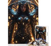 Rompecabezas para Adultos de 1000 Piezas Guerrero del Futuro Juguete para decoración de Pared Regalo para Mujeres y Hombres Juego práctico Que Mejora el Amor en Pareja tamaño 38x52cm