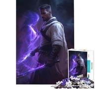 Rompecabezas para Adultos de 1000 Piezas Guerrero Etéreo ︰ Espadas del Destino Juguetes para Relajarse Juegos educativos Regalo para cumpleaños Divertido y con Humor (tamaño 50x75cm)