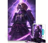 Rompecabezas para Adultos de 1000 Piezas Guerrero samurái Beagle,Corte preciso,Divertido Juego Mental,Regalo para Relajarse,Tiempo de diversión,decoración navideña para la Pared (50x75cm)