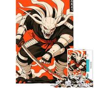 Rompecabezas para Adultos de 1000 Piezas Guerrero samurái Demonio con Katana ensangrentada Rompecabezas para Adultos Ideal para armar para Pasar el Tiempo en casa un Gran Regalo