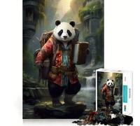Rompecabezas para Adultos de 1000 Piezas, guía de Viaje, Panda, Corte Premium, lógica Divertida, Juguete Divertido, Tiempo de Juego fácil, Arte de Pared navideño (50x75cm)