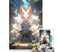 Rompecabezas para Adultos de 1000 Piezas Guía Espiritual Kitsune, Juguetes para armar, interacción Entre Padres e Hijos, cumpleaños y Navidad 38x52cm