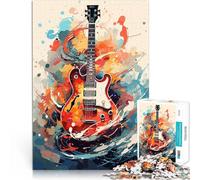 Rompecabezas para Adultos de 1000 Piezas Guitarra de Elegancia armónica Juego de Preguntas Colección de Artistas, Bellas Artes 38x26cm