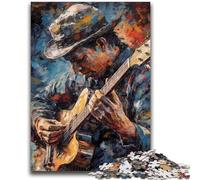 Rompecabezas para Adultos de 1000 Piezas, Guitarrista, para Juego Educativo, desafío, Juguete, Toda la Familia, 38x26cm