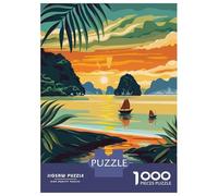 Rompecabezas para Adultos De 1000 Piezas Ha Long Bay Vietnam Rompecabezas para Adolescentes Juguetes Antiestrés Desafío Difícil Cumpleaños 38x26cm/1000pcs