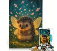 Rompecabezas para Adultos de 1000 Piezas Hada Erizo en un Bosque Encantado Juegos Familiares análisis y lógica Mejora el Amor Entre Parejas 50x75cm