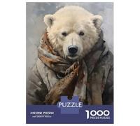 Rompecabezas para Adultos De 1000 Piezas Handsome Polar Bear Rompecabezas para Adolescentes Juguetes Antiestrés Desafío Difícil Cumpleaños 52x38cm/1000pcs
