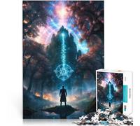 Rompecabezas para Adultos de 1000 Piezas Hechizo del Santuario del Bosque Juguetes de Juego desafiantes Gran Regalo para Juegos 75x50cm