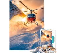 Rompecabezas para Adultos de 1000 Piezas Helicóptero despegando Un desafío para la Inteligencia Juguetes adictivos Juego práctico Regalos Ideales para Mujeres Tamaño 75x50cm