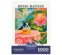 Rompecabezas para Adultos De 1000 Piezas Henri Matisse Exhibition Rompecabezas para Adultos Juego De Ingenio Patrón De Ensamblaje Regalos para Amigos Y Familiares 52x38cm/1000pcs