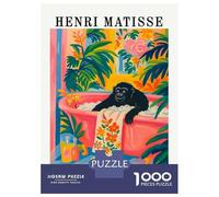 Rompecabezas para Adultos De 1000 Piezas Henri Matisse Style Gorilla Bath Rompecabezas para Adultos Juego De Ingenio Desafío Difícil Gran Regalo para Los Amantes De Los Juegos 70x50cm/1000pcs