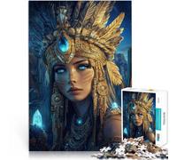 Rompecabezas para Adultos de 1000 Piezas Hermosa Bruja Alivia el estrés Vacaciones en casa Matar el Tiempo Buen Regalo 38x26cm