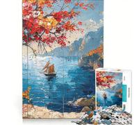 Rompecabezas para Adultos de 1000 Piezas Hermosa Ciudad y Naturaleza Juego Familiar Relajante e Intelectual Regalo Ideal 50x75cm