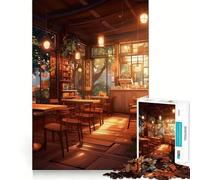 Rompecabezas para Adultos de 1000 Piezas,Hermosa Esquina de Calle,Borde, Juego Inteligente,Regalo,Juego de Ocio navideño,Arte (38x52cm)
