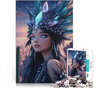 Rompecabezas para Adultos de 1000 Piezas Hermosa Princesa Juguetes Juegos Educativos Antiestrés Interacción Entre Padres e Hijos 38x26cm