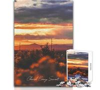 Rompecabezas para Adultos de 1000 Piezas,Hermoso Atardecer,Juegos educativos,patrón de ensamblaje,Juguete Educativo,tamaño 38x26cm