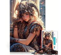 Rompecabezas para Adultos de 1000 Piezas,Hermoso Rompecabezas de lógica Valkyrie de Ajuste preciso,Juego fácil,decoración navideña para Pared (38x26cm)