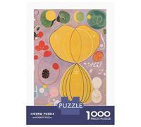 Rompecabezas para Adultos De 1000 Piezas Hilma AF Klint Adulthood Rompecabezas para Adultos Juguetes Antiestrés Regalos para Mujeres Cumpleaños Y Navidad 70x50cm/1000pcs