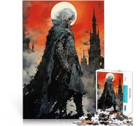 Rompecabezas para Adultos de 1000 Piezas Hombre Frente al Castillo Hecho de cartón para Mayores de 14 años Juegos Educativos Juego de Decoración del Hogar. Juegos Juguetes Regalo tamaño：38x52cm
