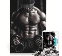 Rompecabezas para Adultos de 1000 Piezas Hombre Sexy con Abdominales marcados Juegos Divertidos Carrera de Velocidad colección de Artistas Bellas Artes 38x26cm
