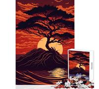 Rompecabezas para Adultos de 1000 Piezas Hora Dorada Serenidad Juguete de decoración de Pared Gran Regalo y Juego Educativo difícil y desafiante tamaño 38x26cm