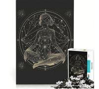 Rompecabezas para Adultos de 1000 Piezas, horóscopo del Zodiaco Acuario, Juguetes para armar, desafiante para completar, colección de Artistas, Bellas Artes 38x52cm