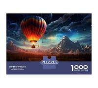 Rompecabezas para Adultos De 1000 Piezas Hot Air Balloon Fantasy Landscape Rompecabezas para Adultos Juegos De Relajación Decoración De Pared Desafío Educativo 70x50cm/1000pcs