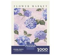 Rompecabezas para Adultos De 1000 Piezas Hydrangea Sao Paulo Flower Market Rompecabezas para Adultos Juguete Decoración De Pared Difícil Difícil para Cumpleaños, Navidad 70x50cm/1000pcs
