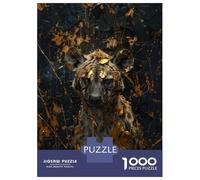 Rompecabezas para Adultos De 1000 Piezas Hyena Dripping Gold Rompecabezas para Adultos Juguete Decoración De Pared Mejora La Memoria 52x38cm/1000pcs