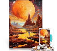 Rompecabezas para Adultos de 1000 Piezas IA del Paisaje Espacial Reducción del estrés Interesante Regalo de Obra de Arte 75x50cm