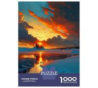 Rompecabezas para Adultos De 1000 Piezas Iceland Lake and Mountains Rompecabezas Antiestrés Juguetes Divertidos Y Humorísticos Actividades Divertidas En Casa, 38x26cm/1000pcs