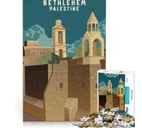 Rompecabezas para Adultos de 1000 Piezas: Iglesia de Belén, Palestina Un Juego práctico, Divertido y con Humor, Ideal para Decorar el Escritorio 38x52cm