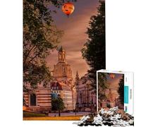 Rompecabezas para Adultos de 1000 Piezas Iglesia de Nuestra Señora Dresde Alemania Rompecabezas para Adultos Juegos Divertidos Decoración cumpleaños (Tamaño 38x26cm)
