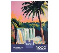 Rompecabezas para Adultos De 1000 Piezas Iguazu Falls Painting Rompecabezas para Adultos Juguete Decoración De Pared Corte De Precisión 38x26cm/1000pcs