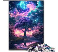 Rompecabezas para Adultos de 1000 Piezas: increíble Rompecabezas de fantasía de neón y Naturaleza Un desafío para la Mente, Actividad Familiar, decoración del hogar, Regalo navideño (tamaño: 26x38cm)