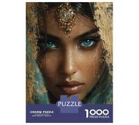 Rompecabezas para Adultos De 1000 Piezas Indian Woman Gold Makeup Rompecabezas para Adolescentes Juegos Relajantes Pero Divertidos Y Humorísticos Desafiantes De Completar 52x38cm/1000pcs