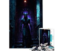 Rompecabezas para Adultos de 1000 Piezas Infernal Guardian Juguetes educativos Juegos Familiares desafío difícil Regalos de Amigo Invisible (tamaño 38x26cm)