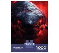 Rompecabezas para Adultos De 1000 Piezas Inferno Eyes of The Shark Rompecabezas para Adultos Juguete Decoración De Pared Mejora La Memoria Cumpleaños 38x26cm/1000pcs