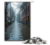 Rompecabezas para Adultos de 1000 Piezas: Inundación. Cada Pieza es única. Juego Familiar desafiante y Divertido. 1000 Piezas (38 x 26 cm).