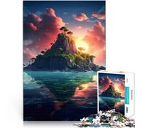 Rompecabezas para Adultos de 1000 Piezas “Isla del mar” Madera，Apto para Mayores de 14 años. Alivio del estrés Regalos difíciles y difíciles para Mujeres y Hombres。tamaño：50x75cm