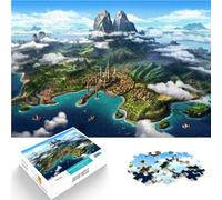Rompecabezas para Adultos de 1000 Piezas Isla desconocida Hecho de Madera Apto para Mayores de 14 años. Rompecabezas para Juego Educativo para cumpleaños y Navidad. tamaño:50x75cm