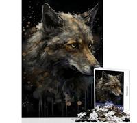Rompecabezas para Adultos de 1000 Piezas: Isla Encantada del Lobo Juguete Educativo Obra de Arte Regalo Juego Educativo con póster a Juego y Hoja de Trivia tamaño 50x75cm