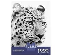 Rompecabezas para Adultos De 1000 Piezas Jaguar Face Black and Whit Rompecabezas para Adultos Juego Práctico Oferta De Regalo De Cumpleaños como Regalos para Toda La Familia 70x50cm/1000pcs