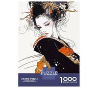 Rompecabezas para Adultos De 1000 Piezas Japan Geisha Rompecabezas para Adultos Juegos Relajantes Decoración del Hogar Desafío Educativo 38x26cm/1000pcs
