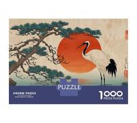 Rompecabezas para Adultos De 1000 Piezas Japanese Crane Painting Rompecabezas para Adultos Juegos Familiares Pero Divertidos Y Humorísticos Cumpleaños 70x50cm/1000pcs