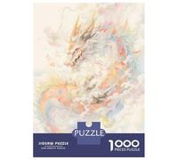 Rompecabezas para Adultos De 1000 Piezas Japanese Dragon Rompecabezas para Adultos Juego Práctico Análisis Y Lógica Gran Regalo para Los Amantes De Los Juegos 52x38cm/1000pcs