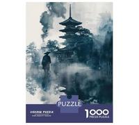 Rompecabezas para Adultos De 1000 Piezas Japanese Pagoda in Mist Rompecabezas para Adultos Juguetes Antiestrés Decoración Difícil Y Desafiante 70x50cm/1000pcs