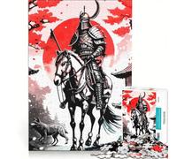 Rompecabezas para Adultos de 1000 Piezas, Japón, Samurai Ink, Juegos de relajación, Interacción Entre Padres e Hijos, Colección de Artistas, Bellas Artes 50x75cm