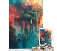 Rompecabezas para Adultos de 1000 Piezas: Jardines Colgantes corruptos de Babilonia Juguete Educativo Regalo para Mujeres y Hombres Juego de ingenio Entrena tu Cerebro y Tus Manos tamaño 38x52cm
